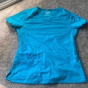Cherokee size M teal scrub top